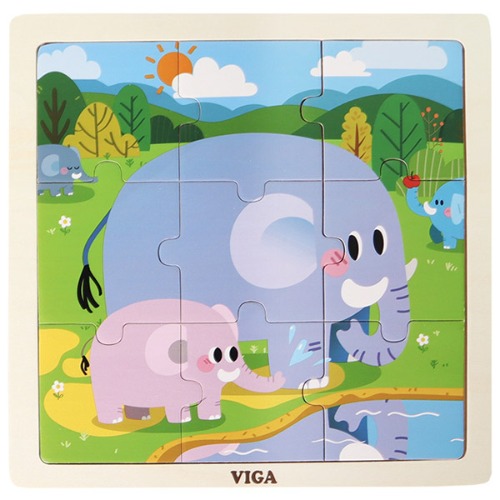 VIGA 9피스 퍼즐 - 코끼리VIGA 9피스 퍼즐 - 코끼리리틀타익스 노원점리틀타익스 노원점