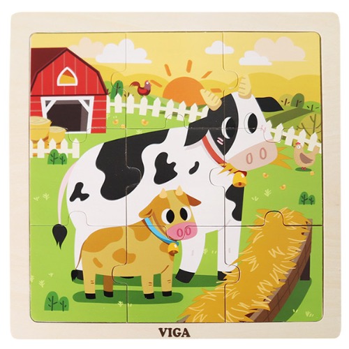 VIGA 9피스 퍼즐 - 젖소VIGA 9피스 퍼즐 - 젖소리틀타익스 노원점리틀타익스 노원점